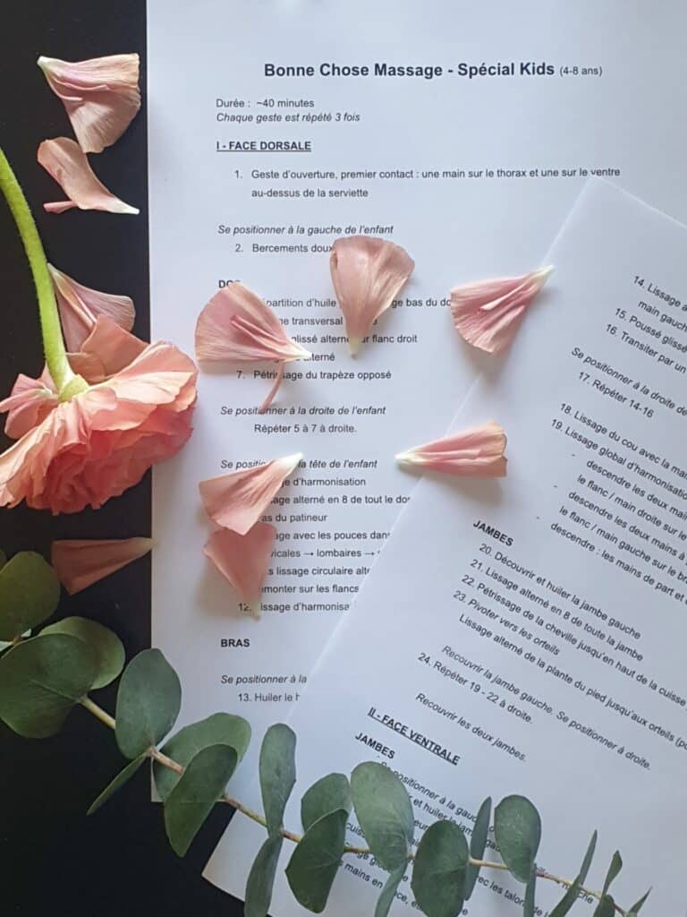 Massage spécial Enfants - un protocole dédié